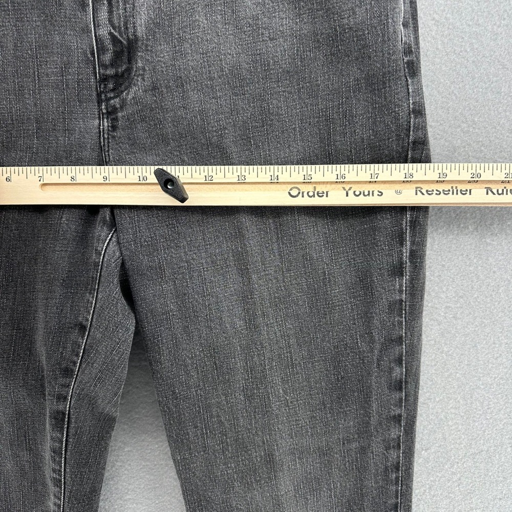 Lauren Jeans Co. Ralph Lauren Black Wash Straight Leg Jeans Women's 12P 32x26" - Picture 5 of 8